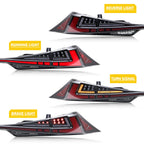 LED Tail Lights for Lexus IS250 IS350 IS200t IS300 ISF 3IS 2014-2020 Clear Sequential Turn Signal Rear Trunk Lid Lamps Assembly
