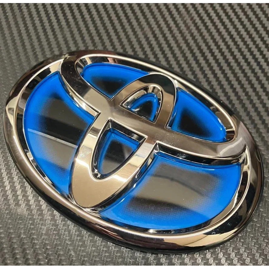 3D Car Hybrid Logo Front Grill Hood trunk Emblem for Toyota Corolla Camry RAV4 Hilux CHR Highlander Yaris Vios Alphard HRV Reiz