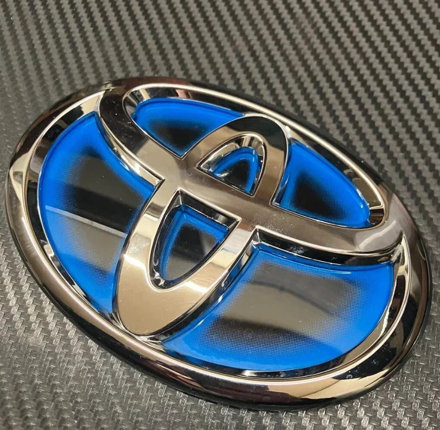 3D Car Hybrid Logo Front Grill Hood trunk Emblem for Toyota Corolla Camry RAV4 Hilux CHR Highlander Yaris Vios Alphard HRV Reiz