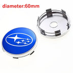 4PCS 60mm Car Wheel Center Covers Tire Hub Caps Emblem for Subaru XV WRC WRX BRZ FORESTER TRIBECA IMPREZA LEGACY OUTBACK STI