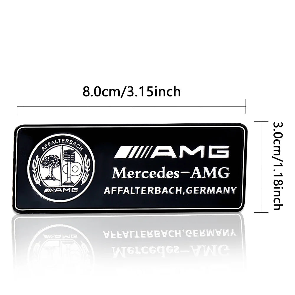3D Aluminum Car Side Body Trunk Emblem Decoration Sticker For Mercedes Benz AMG Class GLK GLA CLA GLB W108 W447 W204 W205 Fortwo