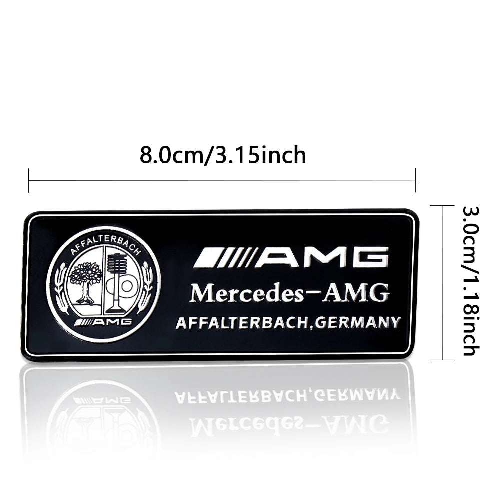 3D Aluminum Car Side Body Trunk Emblem Decoration Sticker For Mercedes Benz AMG Class GLK GLA CLA GLB W108 W447 W204 W205 Fortwo