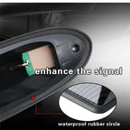 16cm Universal Carbon Fiber Look Car Roof Top Mount Shark Fin Aerial Antenna Toppers Auto Radio AM FM Antenna Signal Amplifier