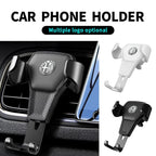 Car Mobile Phone Holder Air Outlet Gravity Sensor Auto Accessories For Alfa Romeo Giulia Stelvio Giulietta 156 159 147 Mito Brer