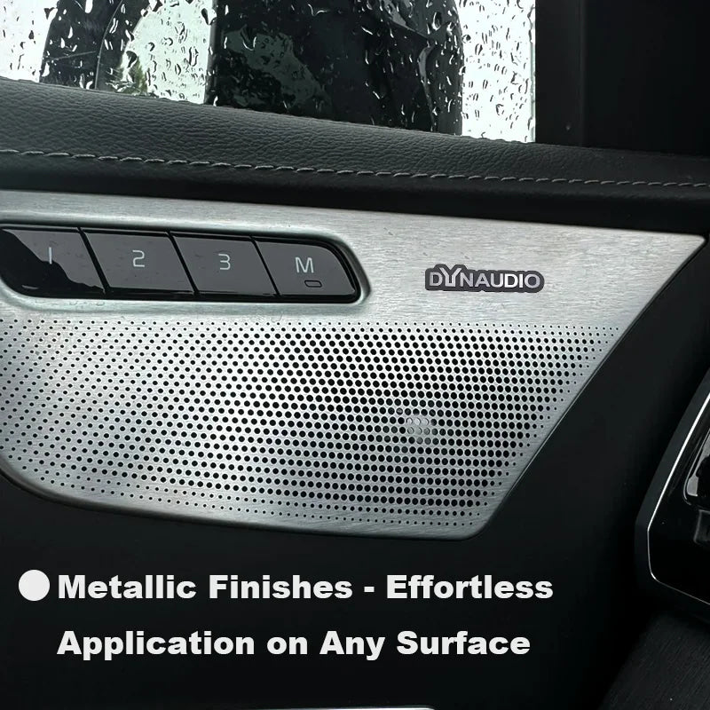 Chevrolet 3D Aluminum Car Audio Stickers Fit For Silverado Impala Malibu Equinox Cruze Camaro Tahoe/Suburban Blazer Spark Aveo