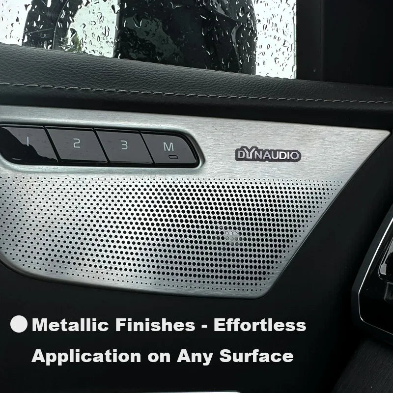 Chevrolet 3D Aluminum Car Audio Stickers Fit For Silverado Impala Malibu Equinox Cruze Camaro Tahoe/Suburban Blazer Spark Aveo