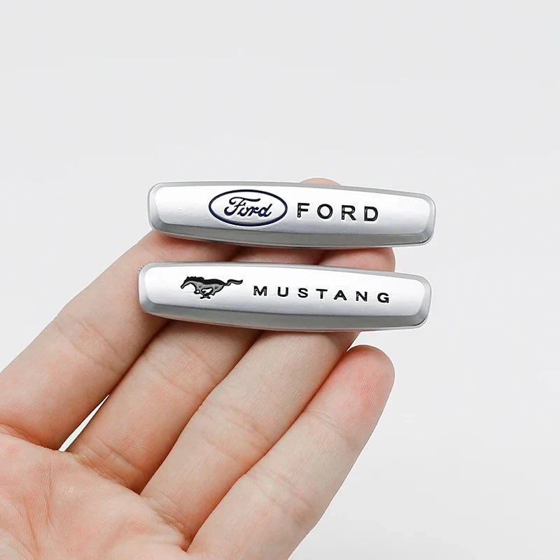 Ford  Seat Sticker Metal Badge Seat Mustang Badge For Ford Mustang Shelby Cobra Focus Mondeo F-150 Accessories Interior Sticker