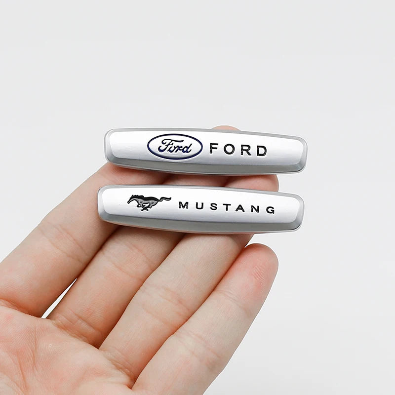 Ford  Seat Sticker Metal Badge Seat Mustang Badge For Ford Mustang Shelby Cobra Focus Mondeo F-150 Accessories Interior Sticker
