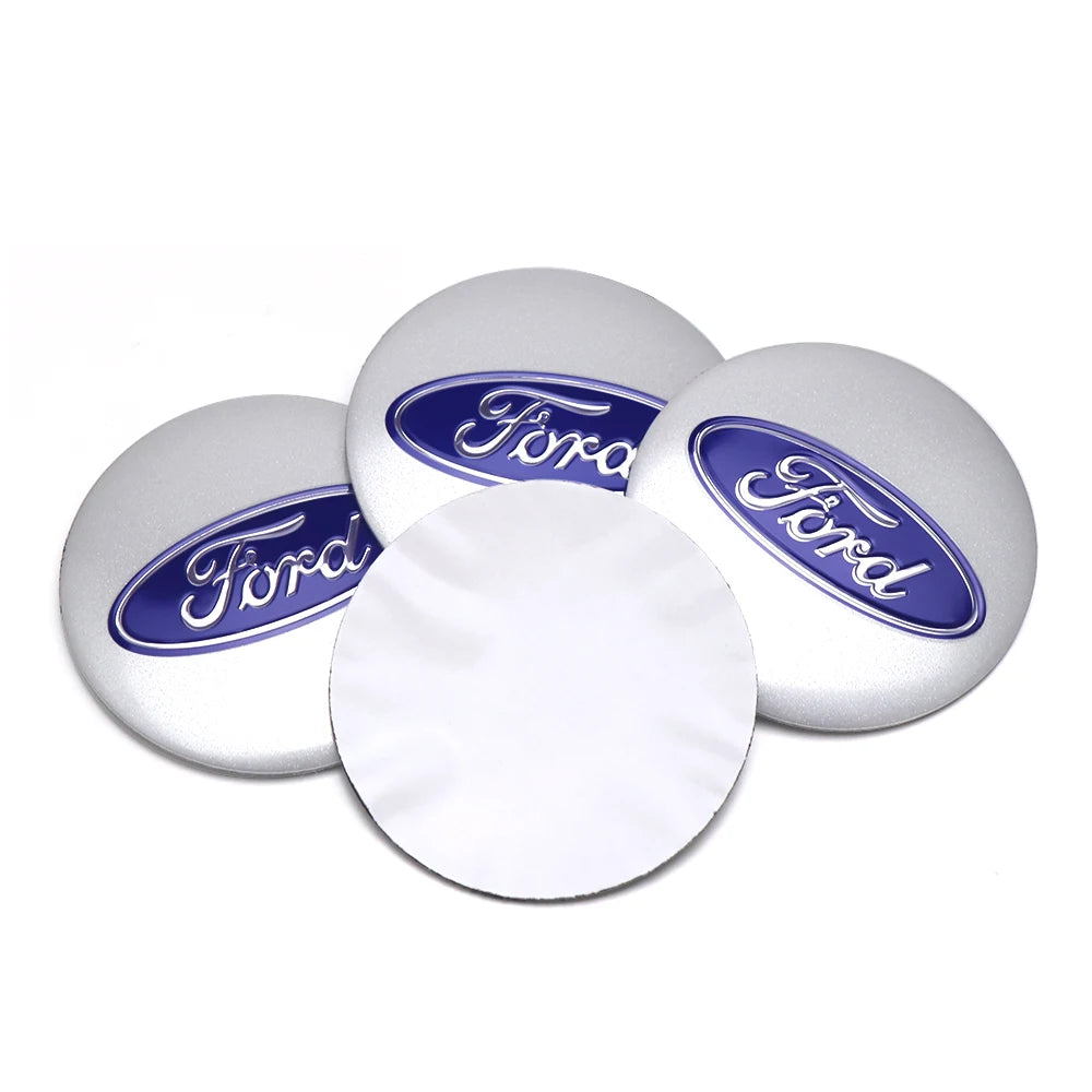 4PCS 56/60mm Car Wheel Hub Caps Badge Covers Auto Accessories For Ford Focus Fiesta Mustang Mondeo Smax Ranger Kuga ST Shelby