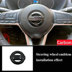 52mm Car Steering Wheel Logo Emblem ABS Sticker for Nissan Qashqai J10 J11 Leaf Juke Tiida Sentra Teana X Trail T30 T32 Almera