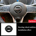 52mm Car Steering Wheel Logo Emblem ABS Sticker for Nissan Qashqai J10 J11 Leaf Juke Tiida Sentra Teana X Trail T30 T32 Almera
