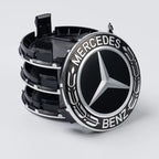 4 pieces 75MM Integrated Black or Silver Star Logo Mercedes Benz Amg C177 W218 Class Wheel Rims Center Hub Caps Auto Accessories