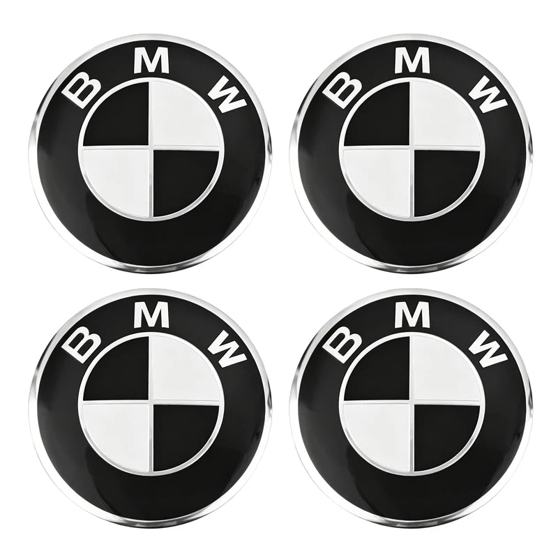 4Pcs 56mm Wheel Center Caps Emblem Badge Sticker Accessories For BMW G80 G06 G07 G42 G14 G15 G16 F82 F20 F21 F83 M2 M3 M4 M5 M8