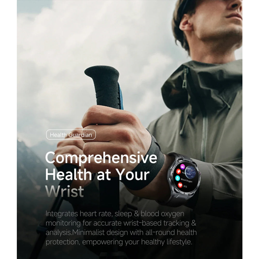 2026 New ECG AI Health Smartwatch for Men 1.53"AMOLED BP/Heart Rate Monitor BT Call IP68 Waterproof Smart Watch for Android IOS