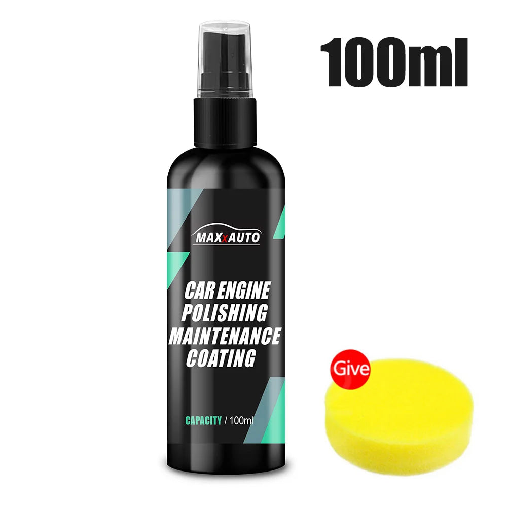 Limpiador de bahía de motor de coche, potente producto de limpieza descontaminante para compartimento de motor, producto de pulido y limpieza de coche