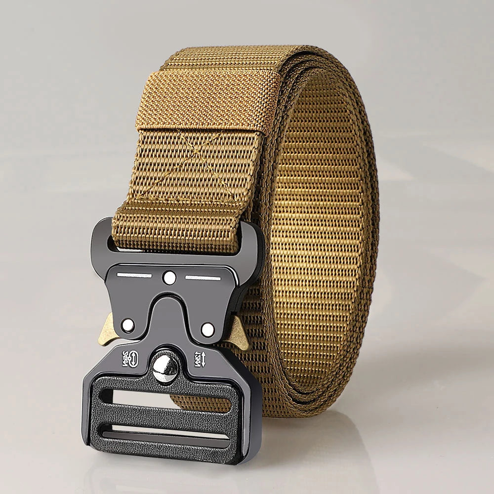 Cinturones tácticos versátiles para hombres: diseño duradero y ajustable, para entusiastas de los deportes al aire libre, par con pantalones vaqueros, para hombres y mujeres ﻿