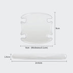 For BMW M M3 M5 X1 X3 X5 X6 E90 E91 E92 E93 M3 E60 Car Door Bowl Handle Protector Stickers Transparent Anti-scratch Film