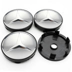 4Pcs 60mm 75mm Car Wheel Center Hub For Mercedes Benz AMG class W205 W203 GLC GLK W206 W220 W211 A180 Cap Rim Cover Accessories