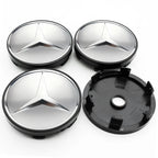 4Pcs 60mm 75mm Car Wheel Center Hub For Mercedes Benz AMG class W205 W203 GLC GLK W206 W220 W211 A180 Cap Rim Cover Accessories
