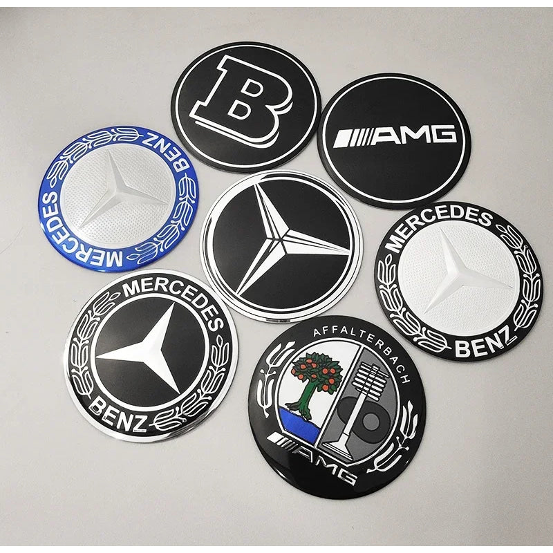 56mm 60mm 65mm 75mm Car Wheel Center Hub Caps Cover Rim Exterior Sticker For Mercedes Benz A B C E Class GLC GLK GLE GLA CLA GLB
