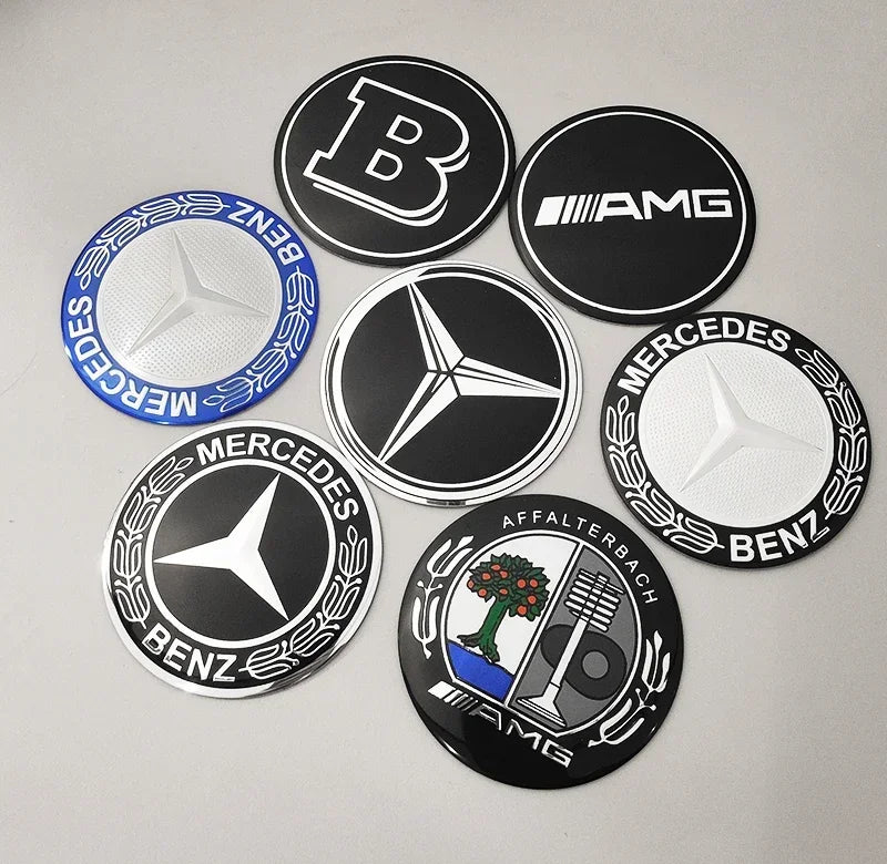 56mm 60mm 65mm 75mm Car Wheel Center Hub Caps Cover Rim Exterior Sticker For Mercedes Benz A B C E Class GLC GLK GLE GLA CLA GLB