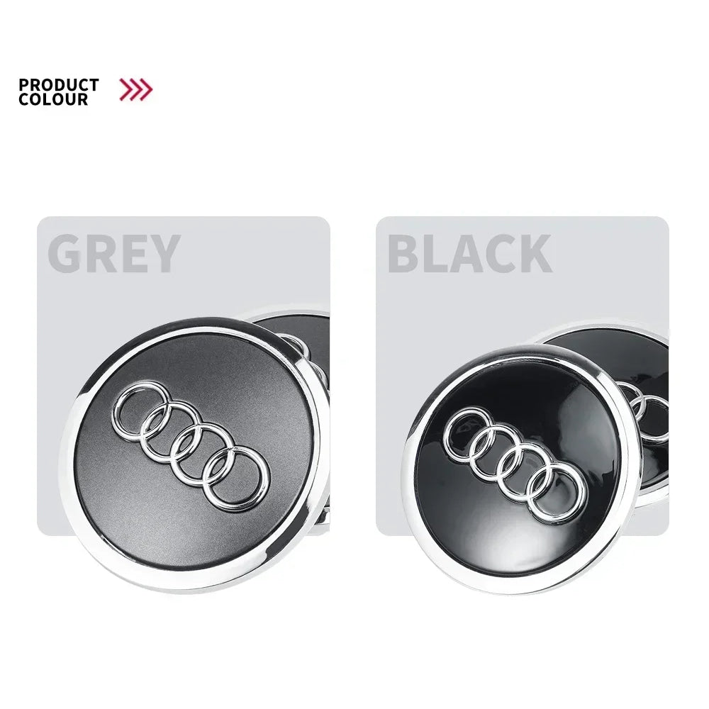 4pcs 69mm Car Styling Wheel Center Cap Hub Covers Badge For Audi A3 A4 A5 A6 A7 A8 S4 S6 A4L A6L 4B0601170A Auto Accessories