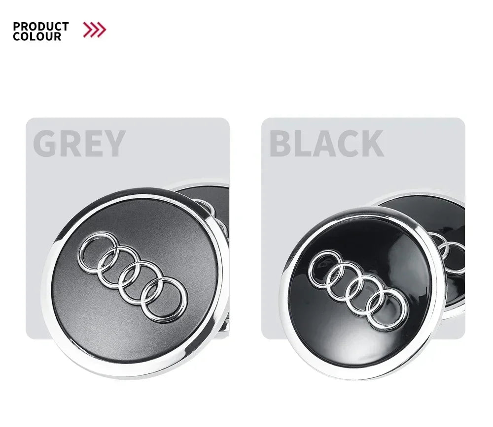 4pcs 69mm Car Styling Wheel Center Cap Hub Covers Badge For Audi A3 A4 A5 A6 A7 A8 S4 S6 A4L A6L 4B0601170A Auto Accessories