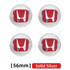 4pcs 56mm 60mm 65mm Car Wheel Hub Centre Cap Badge Emblem Hub Center Cover Car Sticker for Honda Civic Accord Cr-v Fit Crosstour