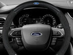For Ford Mondeo Focus Raptor Puma Edge Explorer Ecosport Ranger F150 Kuga Car Suede Carbon fiber Anti-slip Steering Wheel Cover