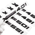 3D ABS Car Mudguard Trunk Emblem Sticker XDrive  20i 23i 25i 28i 30i 35i 40i 45i 48i 50i 55i Badge Decal Decor Fit for X3 X5