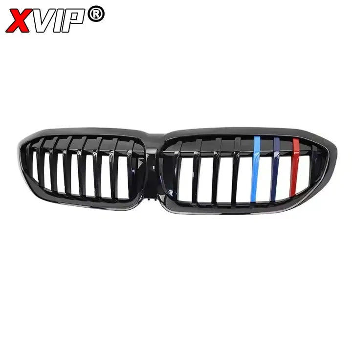 XVIP For BMW G20 3-Series G20 G21 G28 2019-2023 Front Bumper Hood Kidney Racing Grilles Replacement Black Diamond Meteor Style