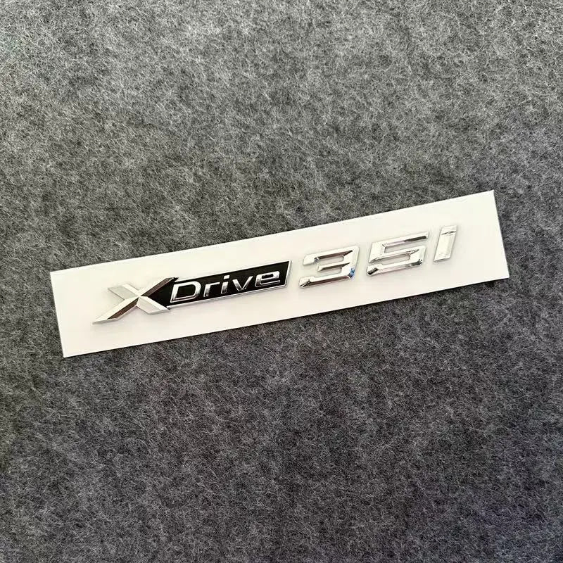 3D ABS Car Mudguard Trunk Emblem Sticker XDrive  20i 23i 25i 28i 30i 35i 40i 45i 48i 50i 55i Badge Decal Decor Fit for X3 X5