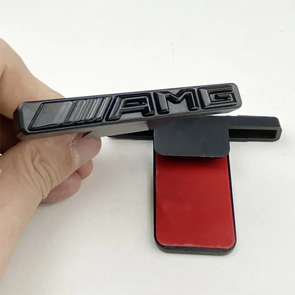For Mercedes Benz W203 W204 W205 W210 w211 W124 W169 W176 W177 W202 ABS 3D AMG Logo Emblem Car Front Grille Badge accessories