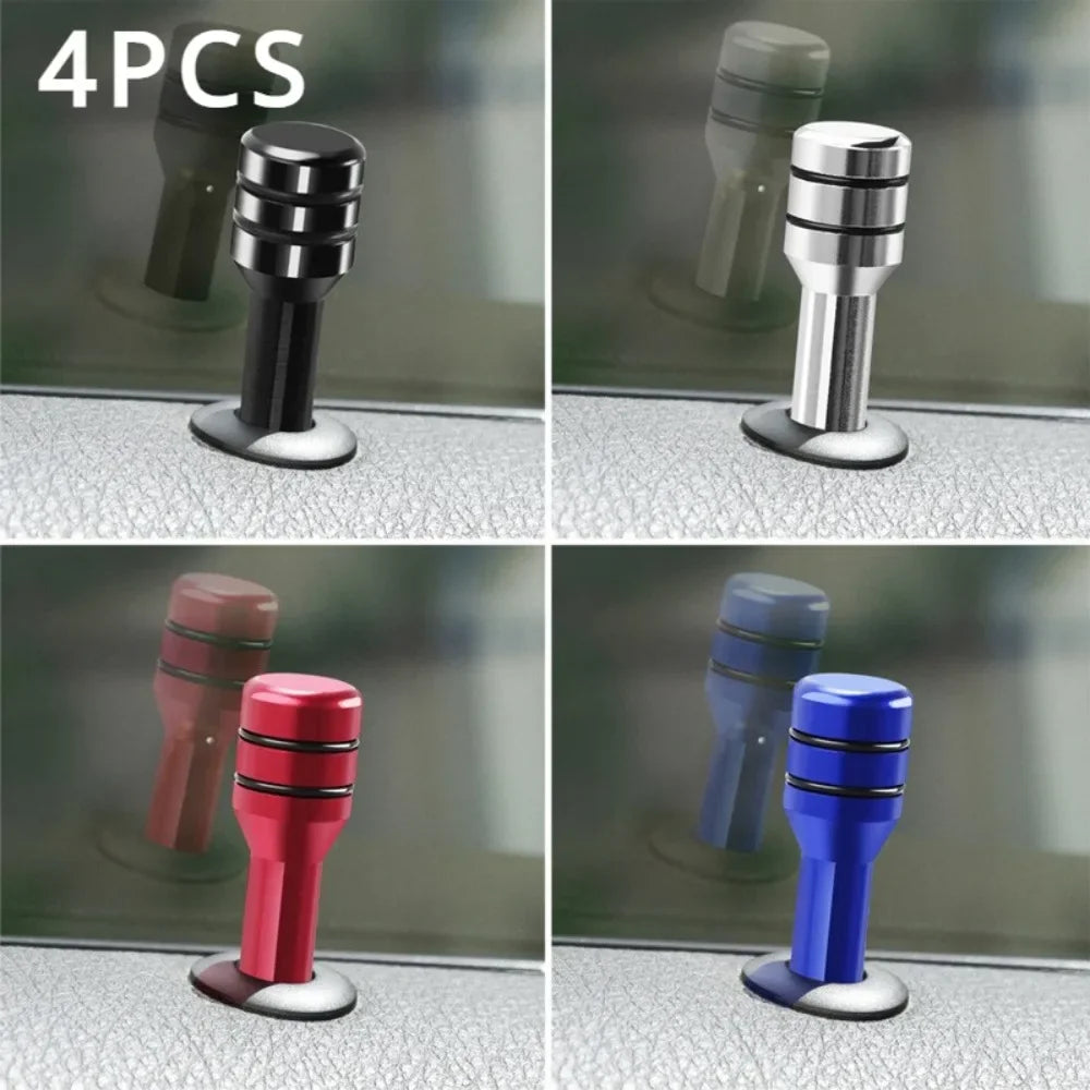 Pasador de bloqueo de puerta de coche, 4 piezas, barra de bloqueo de puerta, tirador de perilla de 49mm, seguro de seguridad, Universal