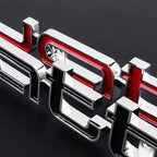3D ABS Quattro Badge Car Front Grille Emblem Auto Head Hood Decoration Accessories for Audi S A3 A4 B8 8P 8V B6 A5 A6 C7 Q5 B9 R