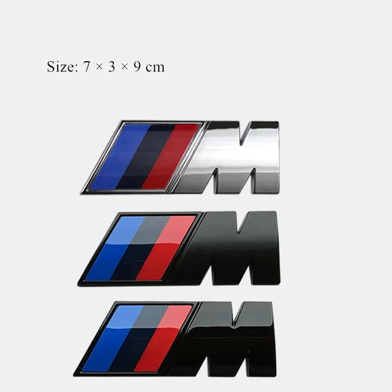 Car Valve Core BMW 3D Electroplating Emblem Stickers Trunk Decorative Stickers For BMW X5 E91 E70 F11 E30 F31 X3 F25 E61 E83 X1