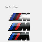 Car Valve Core BMW 3D Electroplating Emblem Stickers Trunk Decorative Stickers For BMW X5 E91 E70 F11 E30 F31 X3 F25 E61 E83 X1