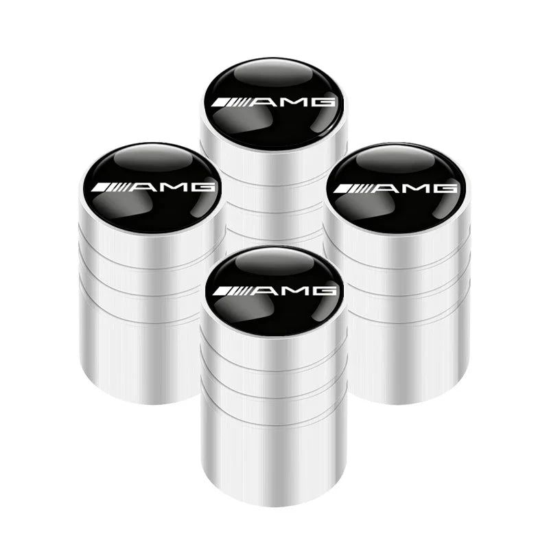 Car Tire Valve caps Emblem metal sticker For Mercedes Benz W203 W204 W168 GLC GLE CLA accessories Interior Mouldings YZQMM-BENC