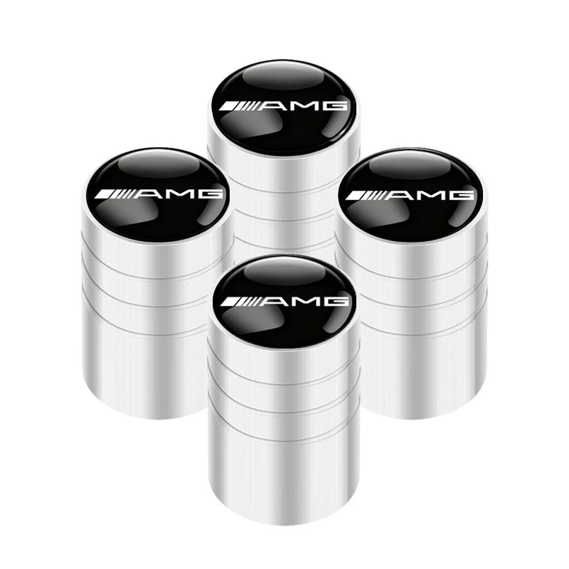 Car Tire Valve caps Emblem metal sticker For Mercedes Benz W203 W204 W168 GLC GLE CLA accessories Interior Mouldings YZQMM-BENC
