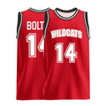 Red Basketball Jersey #14 Sporty Casual Sweatshirt - Breathable And Relaxed Fit Suitable For Training Parties And Casual Wear