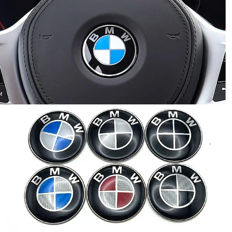 45mm Car Steering Wheel Badge Emblem Sticker Auto-Styling For BMW E36 E46 E53 E90 E60 E61 E93 E87 X1 X3 X5 X6 F30 F20 F10