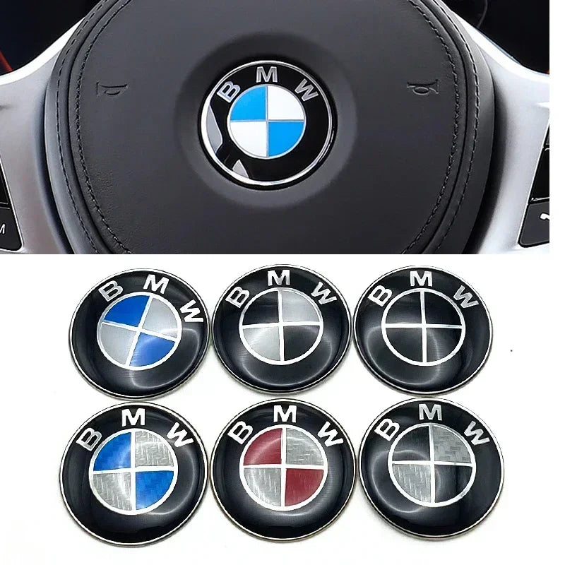 45mm Car Steering Wheel Badge Emblem Sticker Auto-Styling For BMW E36 E46 E53 E90 E60 E61 E93 E87 X1 X3 X5 X6 F30 F20 F10