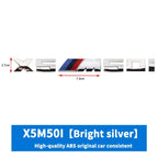3D ABS M-Standard Sports Competition Emblem Rear Trunk Logo Sticker For BMW M1   X2 X3M X4M X5M X6M X7M Auto Modification  Badge