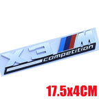 1PCS Car Stickers Car Trunk Sticker Car Badge For BMW X3 X4 F25 F26 G01 G02 X5 G05 X6 F15 F16 E70 E71 M Competition