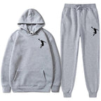 Sports Basketball Brand Sweatshirt Sweatpants Men Women 2 Pieces Sets Tracksuit Fashion Casual Hooded Sportswear Sudadera Hombre