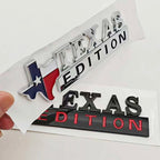 TEXAS EDITION Logo Emblem ABS Car Badge Trunk Sticker For Ford Jeep Chevrolet Ram GMC Dodge Cadillac Lincoln Tesla Accessories