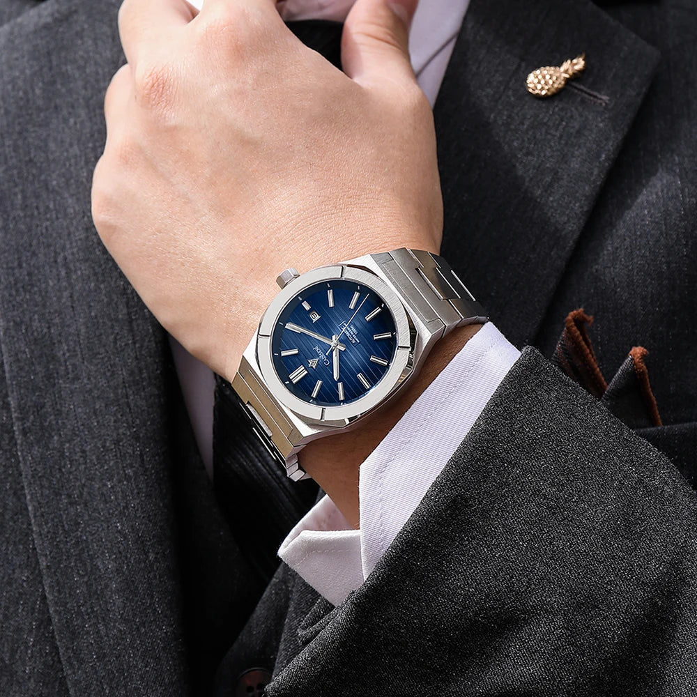 CADISEN Diver Watch Luxury Sapphire MIYOTA 8215 German Designer Men Automatic Mechanical Watches Waterproof Luminous Wristwatch