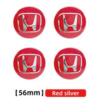 4pcs 56mm 60mm 65mm Car Wheel Hub Centre Cap Badge Emblem Hub Center Cover Car Sticker for Honda Civic Accord Cr-v Fit Crosstour