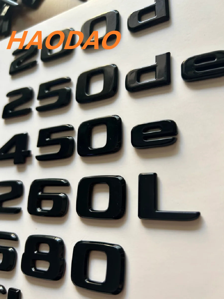 Gloss Black for Mercedes Benz GLE Coupe C292 W166 W167 GLE250d GLE350de GLE300d GLE350e GLE350d GLE400d GLE500e 4MATIC Emblems