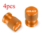 4pcs For TOYOTA HILUX Car Wheel Tire Valve Caps Tyre Stem Covers Airdust Waterproof Accessories